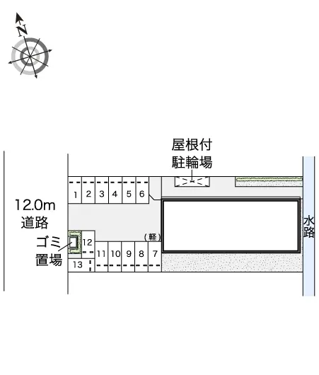 ★手数料０円★福山市曙町　月極駐車場（LP）